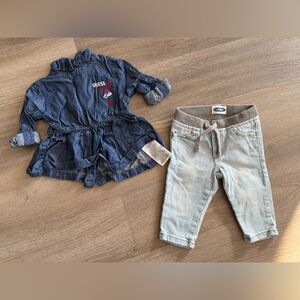 Guess top old navy jeans